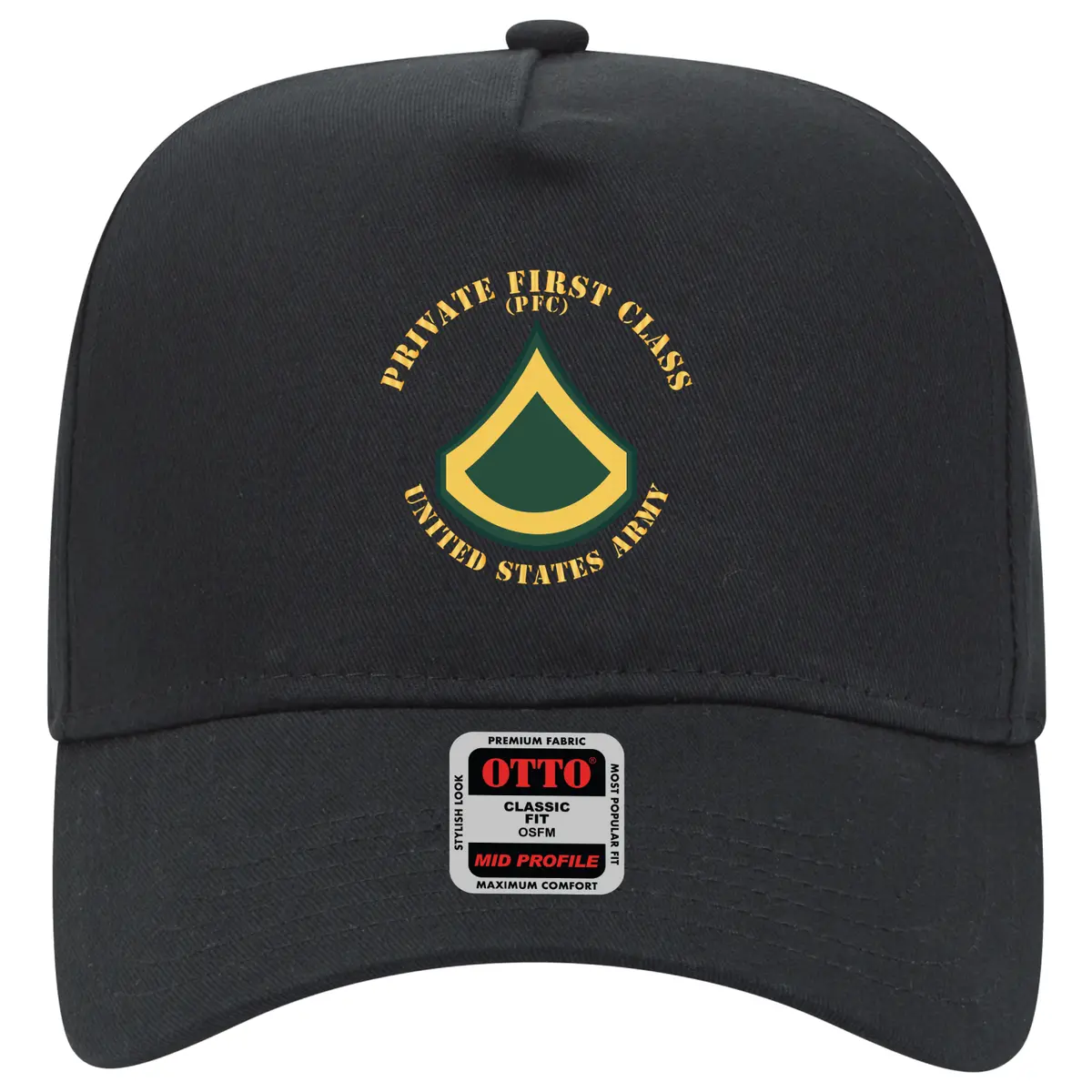 Baseball Cap - Army - Private First Class - Pfc - Flat X 300 1