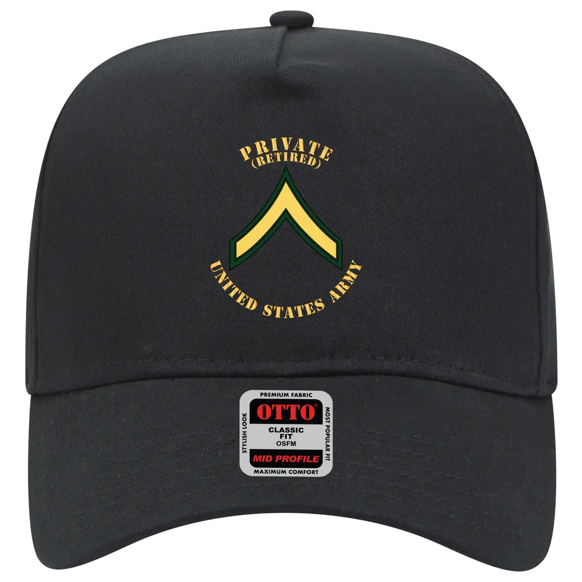 Baseball Cap - Army - Private - Pv2 - Retired - Flat X 300 1
