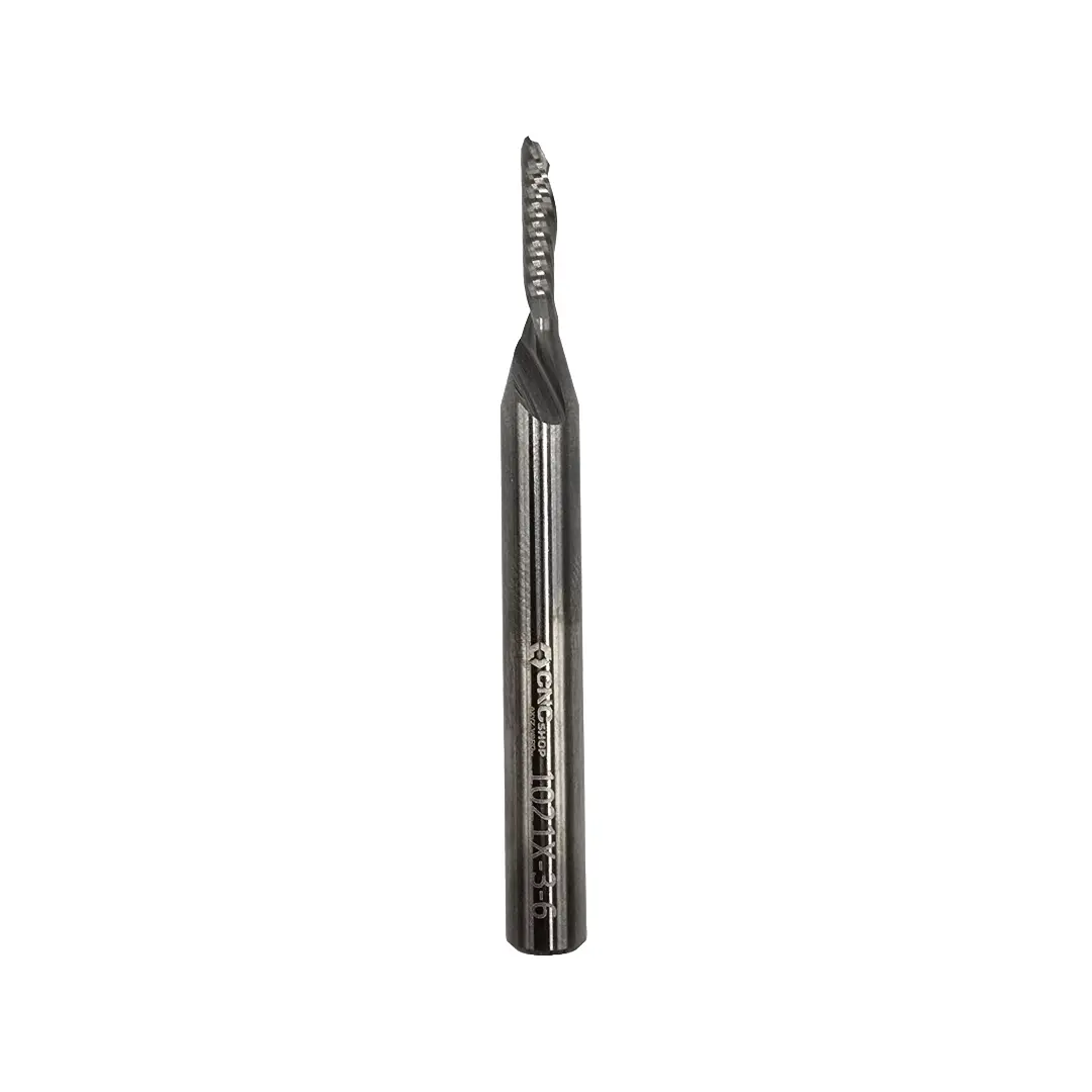 Cncshop - 1021X-3-6 O-Flute Down Spiral Router Bit - 3Mm Cut Diameter 1