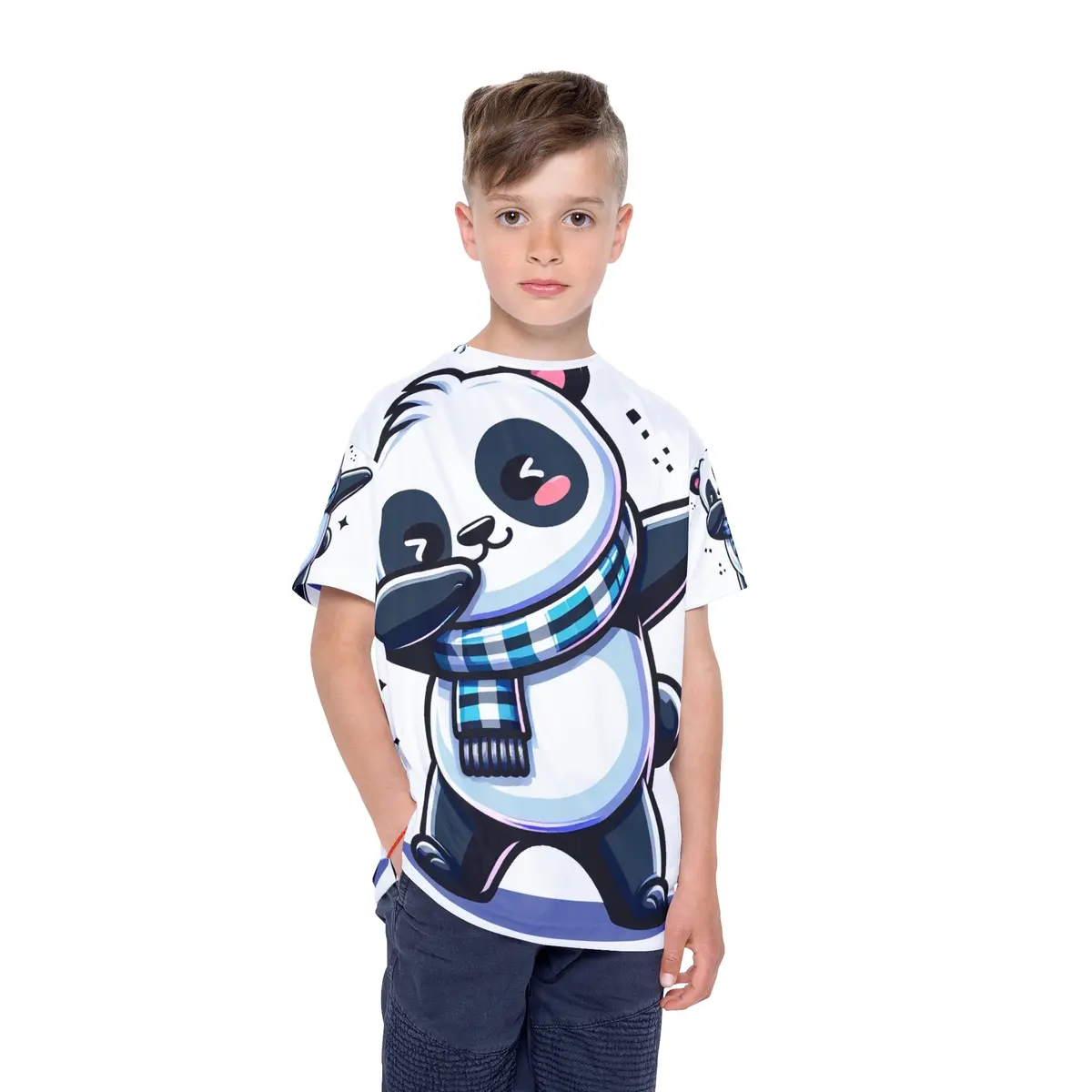 Kids Sports Jersey (Aop) - Cute Panda Dancing 1