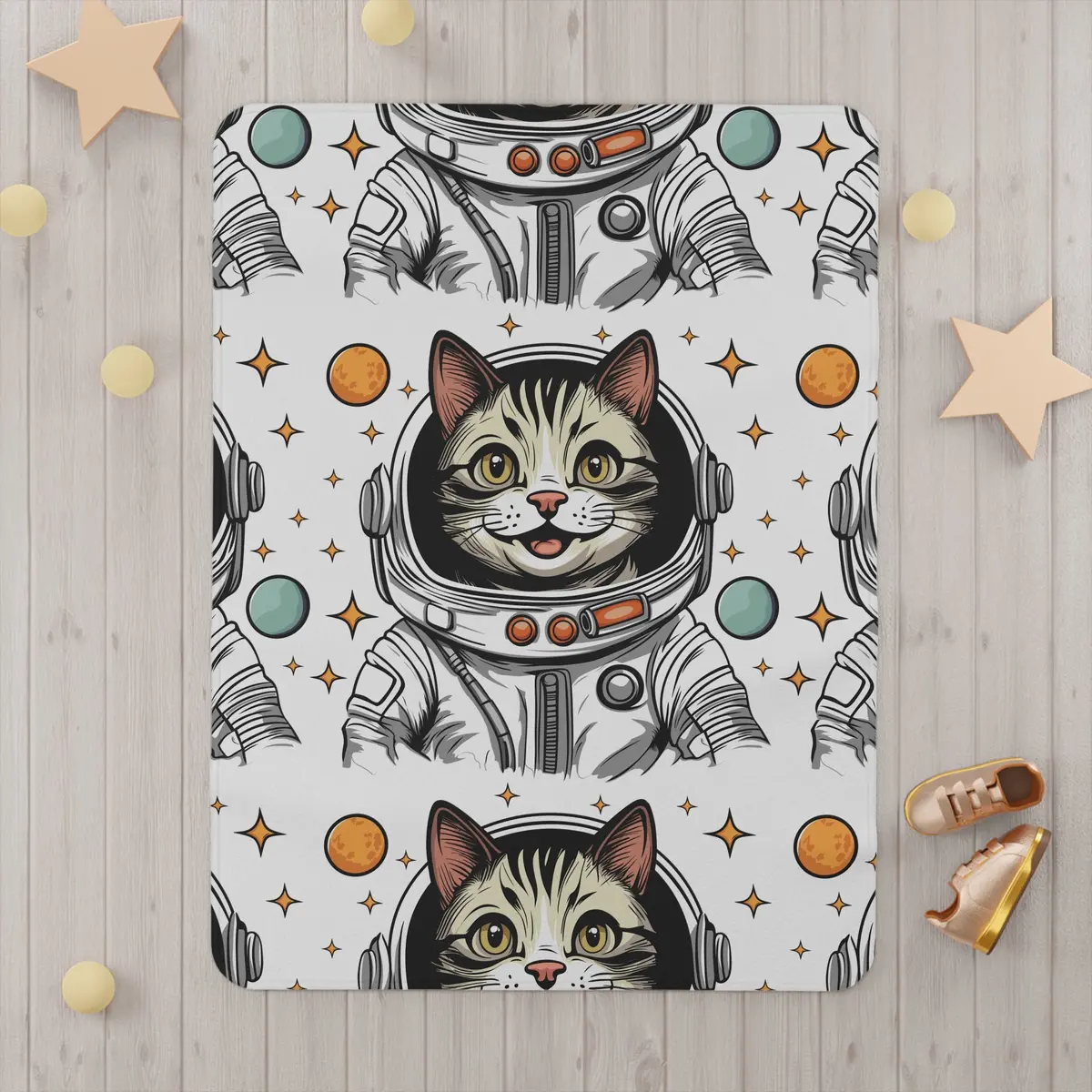 Toddler Blanket - Astronaut Cat 1