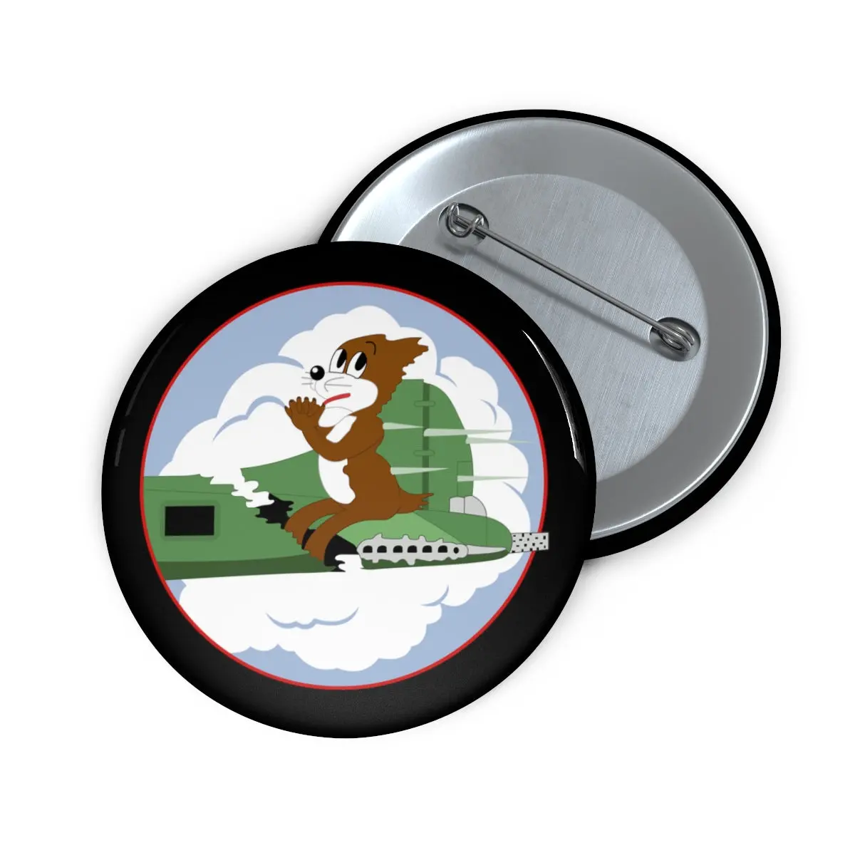 Custom Pin Buttons - Aac - 414Th Bombardment Squadron (Heavy) Wo Txt 1