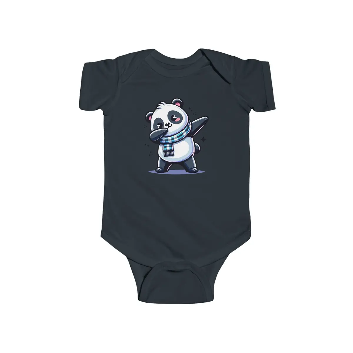 Baby Bodysuit - Cute Panda Dancing 1