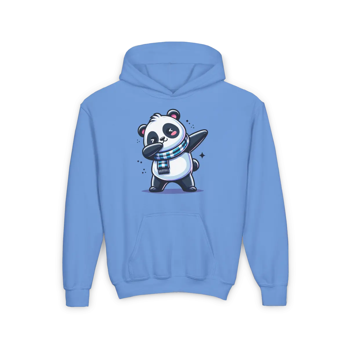 Youth Heavy Blend Hooded Sweatshirt - Cute Panda Dancing 1