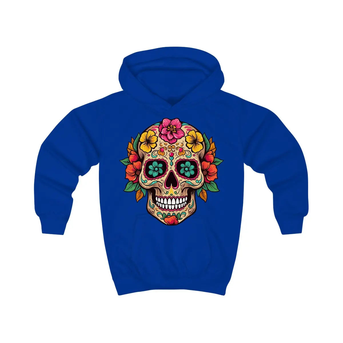 Kids Hoodie - Coco Floral Skull 1