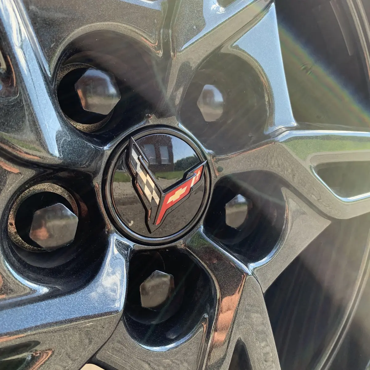 C8 Black Wheel Lug Nuts 7