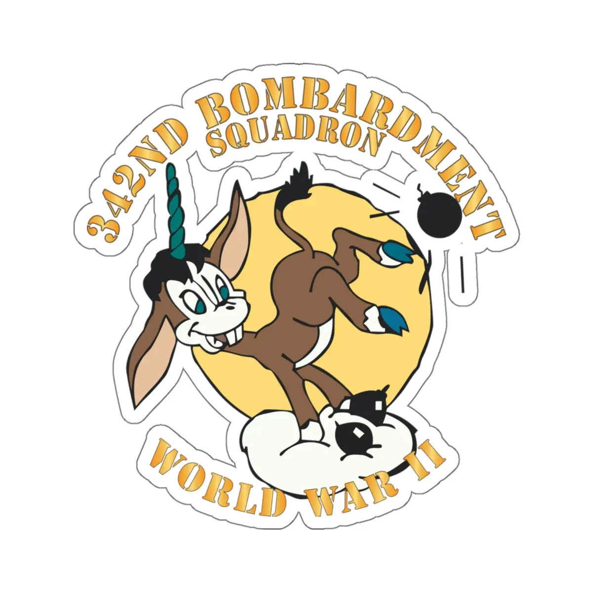 Kiss-Cut Stickers - Aac - 342Nd Bombardment Squadron - Wwii X 300 1