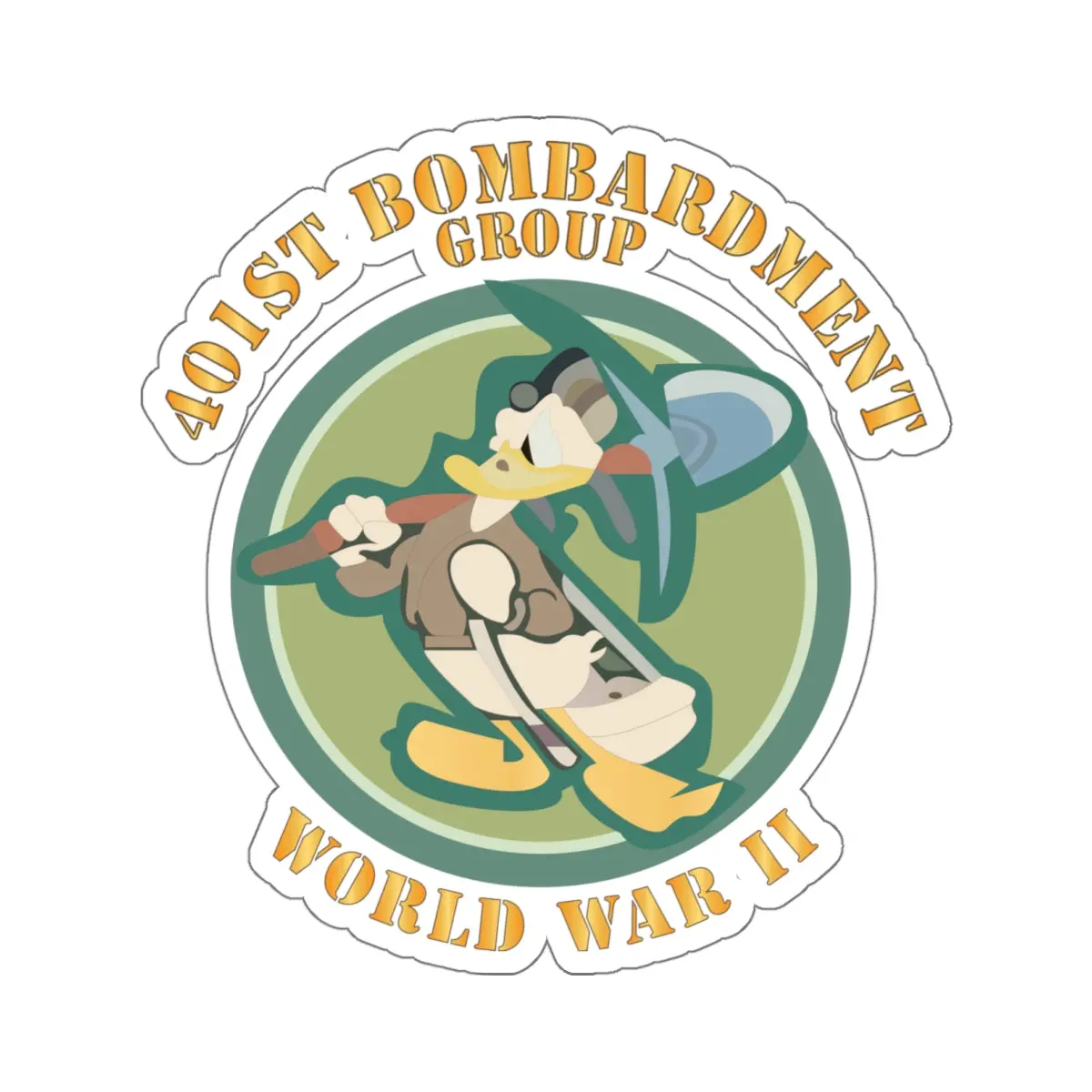 Kiss-Cut Stickers - Aac - 401St Bombardment Group - Wwii X 300 1