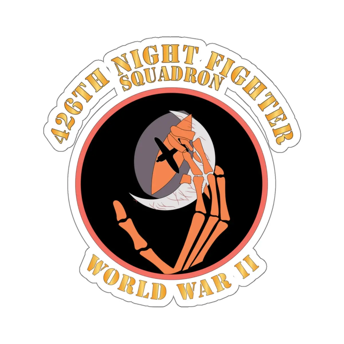 Kiss-Cut Stickers - Aac - 426Th Night Fighter Squadron - Wwii X 300 1
