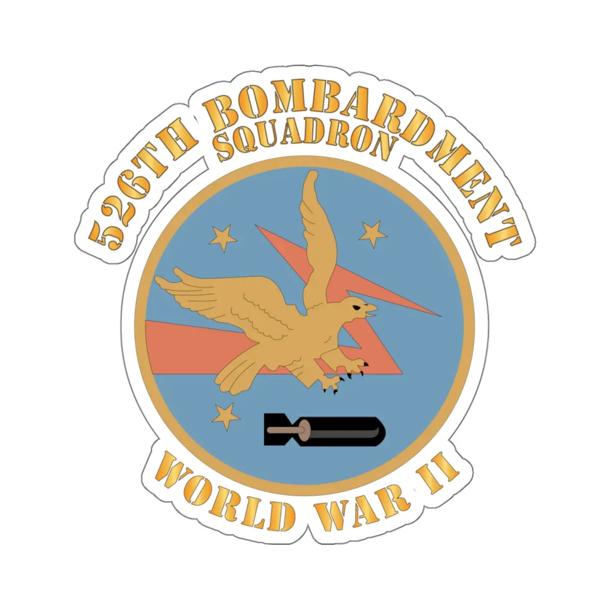Kiss-Cut Stickers - Aac - 526Th Bombardment Squadron - Wwii X 300 1