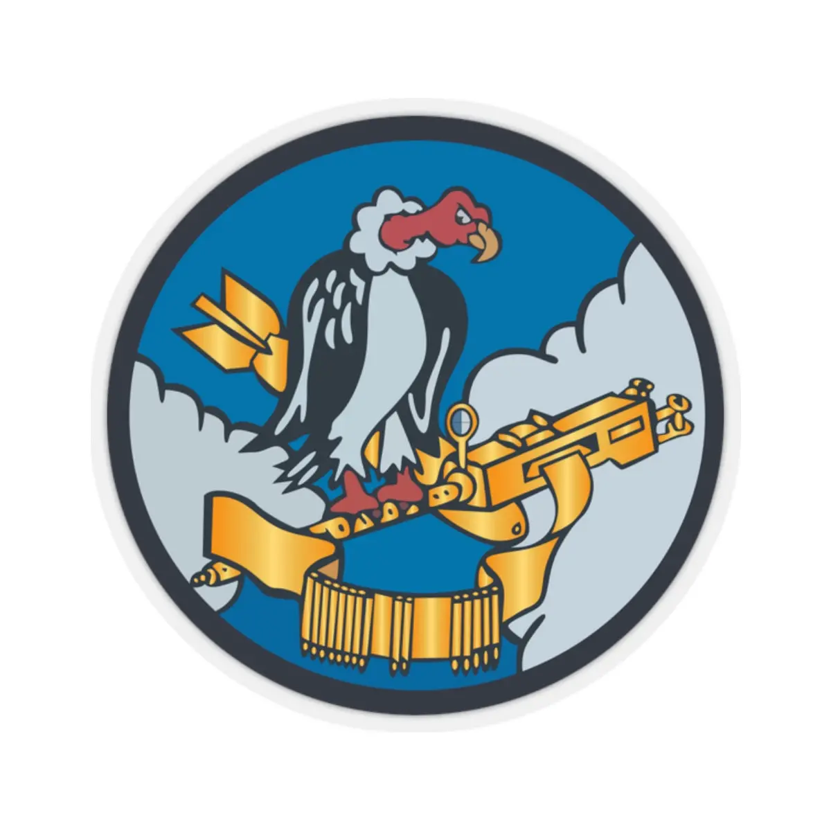 Kiss-Cut Stickers - Aac - 824Th Bomb Squadron, 484Th Bomb Group - 15Th Aaf Wo Txt X 300 1