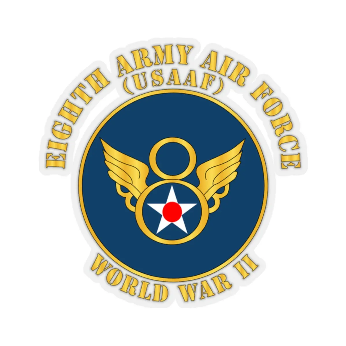 Kiss-Cut Stickers - Aac - 8Th Air Force - Wwii - Usaaf X 300 1