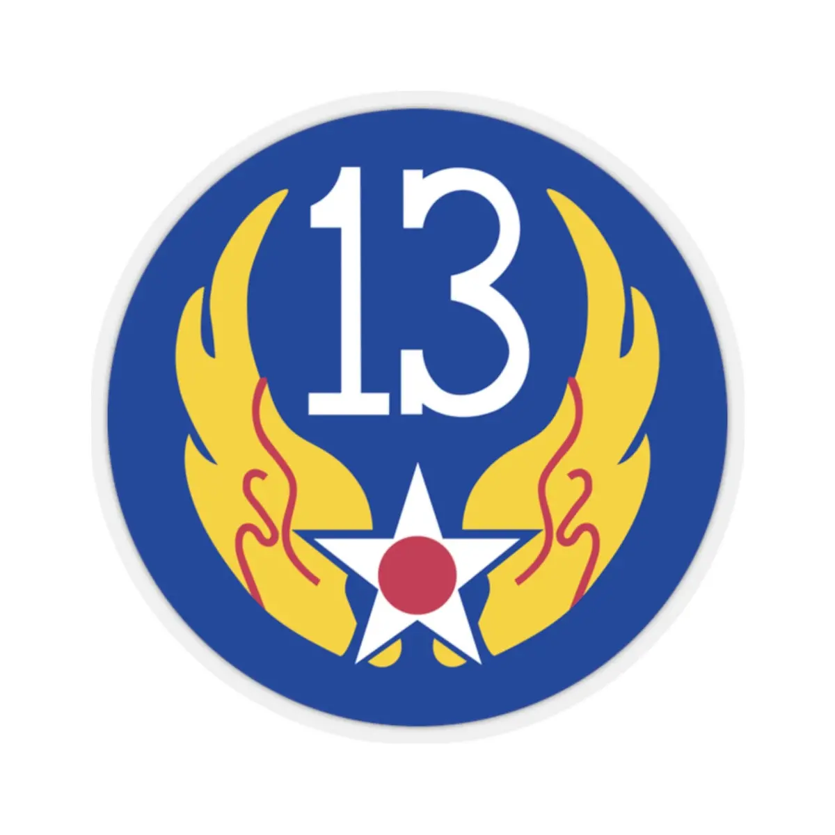 Kiss-Cut Stickers - Aac - Ssi - 13Th Air Force Wo Txt X 300 1