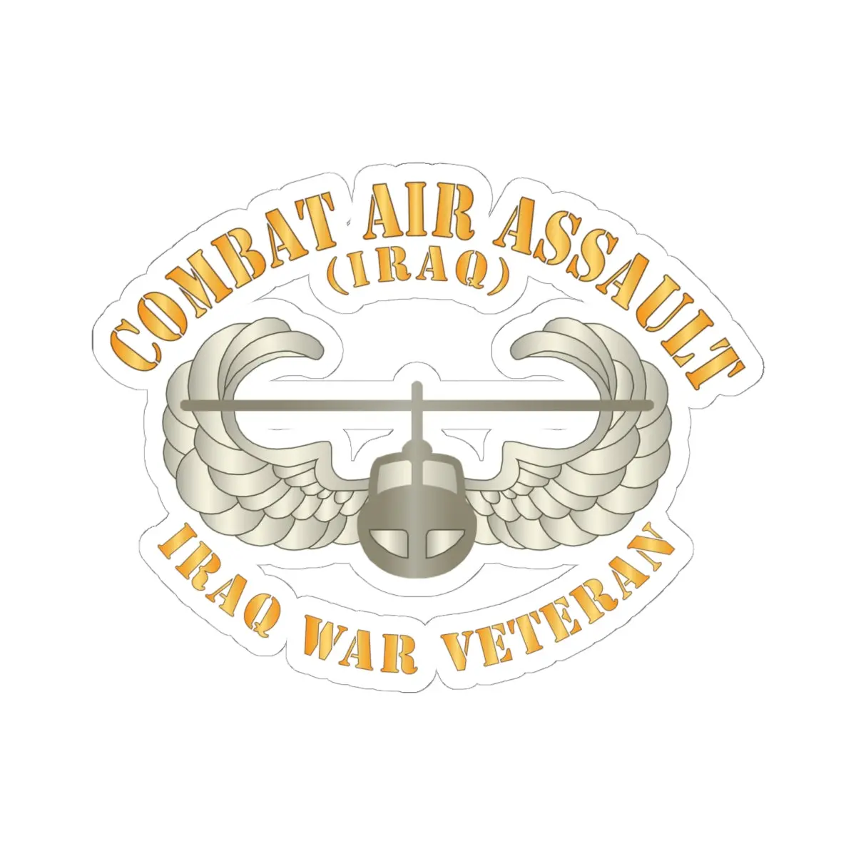 Kiss-Cut Stickers - Army - Combat Air Assault - Iraq War Veteran X 300 1
