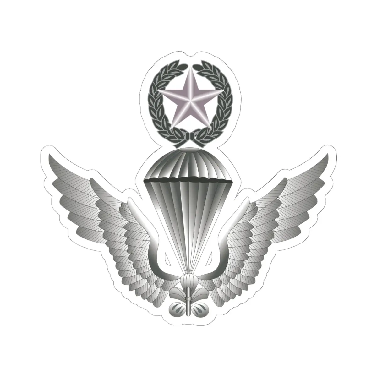 Kiss-Cut Stickers - Army Master Parachute Badge - Korea Wo Txt X 300 1