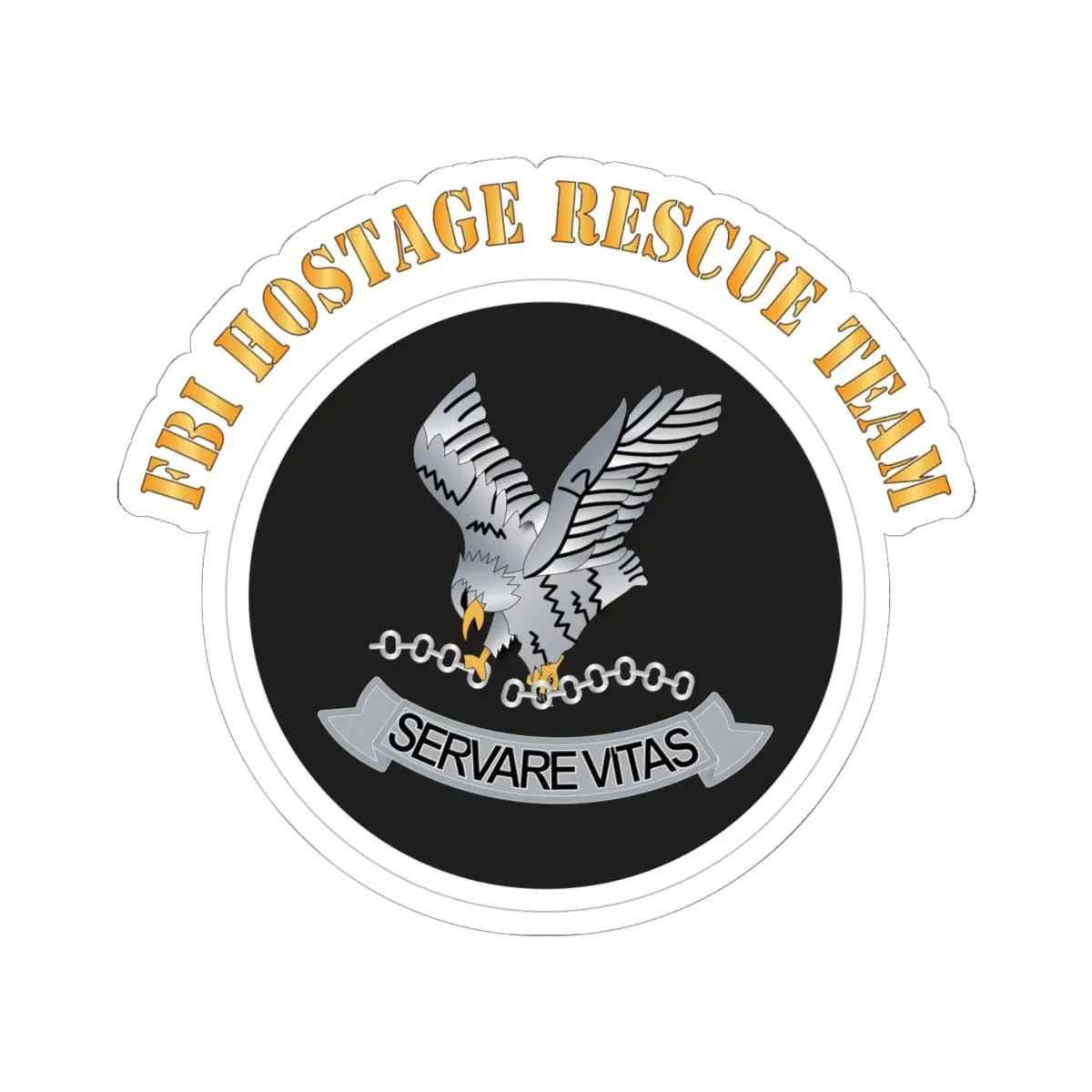 Kiss - Cut Stickers - Govt - Fbi Hostage Rescue Team With Text X 300 1