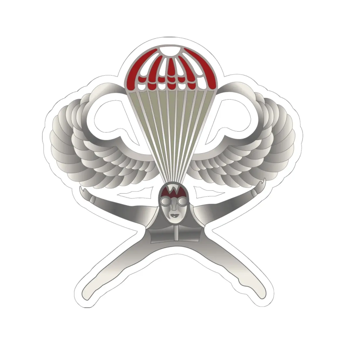 Kiss-Cut Stickers - Korean Airborne Special Forces Badge Wo Txt X 300 1