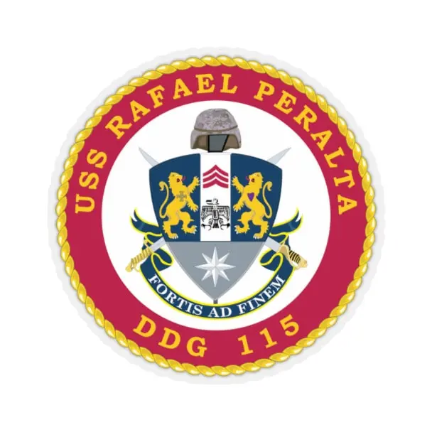 Kiss-Cut Stickers - Navy - Uss Rafael Peralta (Ddg-115) Wo Txt X 300 1