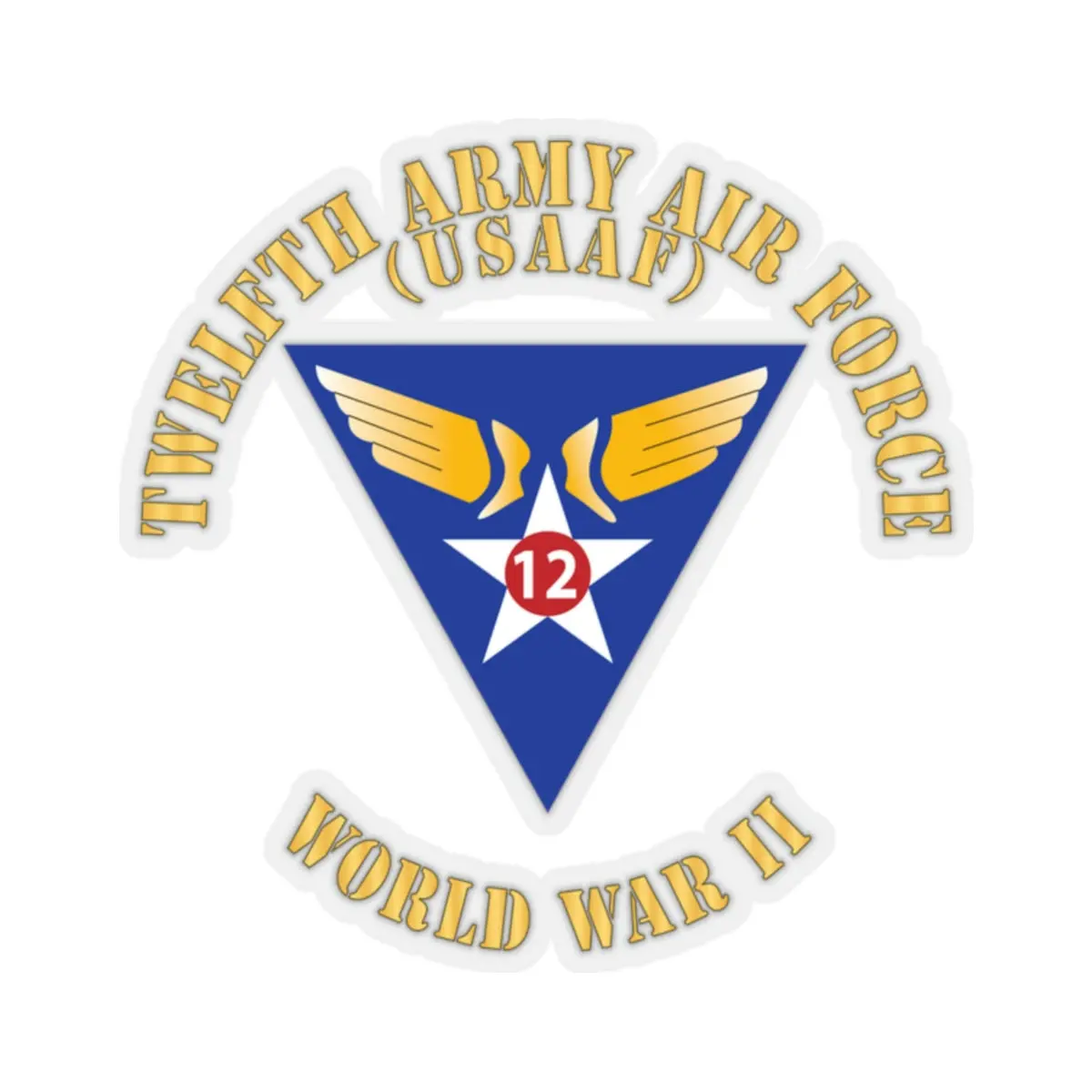 Kiss-Cut Stickers - Ssi - Aac - 12Th Air Force - Wwii - Usaaf X 300 1