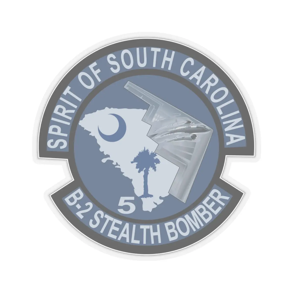Kiss-Cut Stickers - Usaf - B2 - Spirit Of South Carolina Stealth Bomber Wo Txt X 300 1