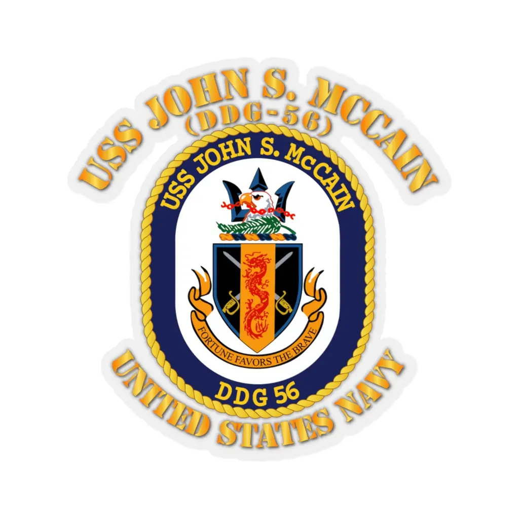 Kiss-Cut Stickers - Uss John S. Mccain (Ddg-56) 1