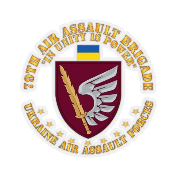 Kiss-Cut Stickers - Ukraine - 79Th Air Assault Brigade - Unity Is Power X 300 1