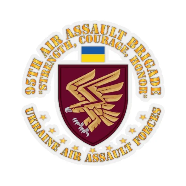 Kiss-Cut Stickers - Ukraine - 95Th Air Assault Brigade - Strength, Courage, Honor X 300 1