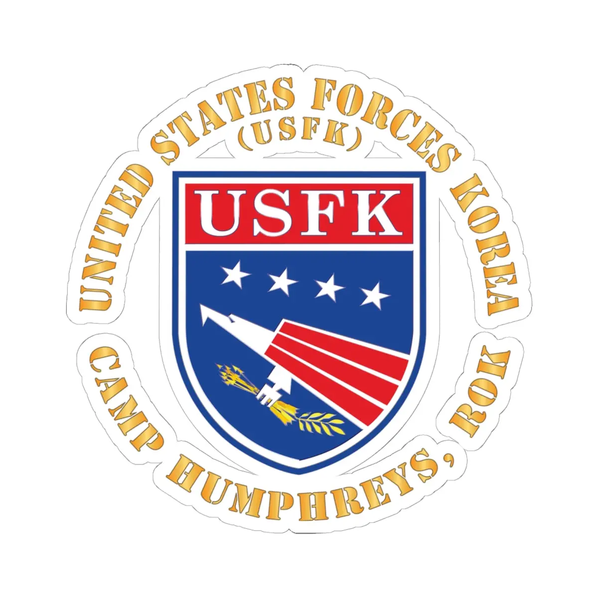 Kiss-Cut Stickers - United States Forces Korea - Ssi - Camp Humphreys, Rok  X 300 1