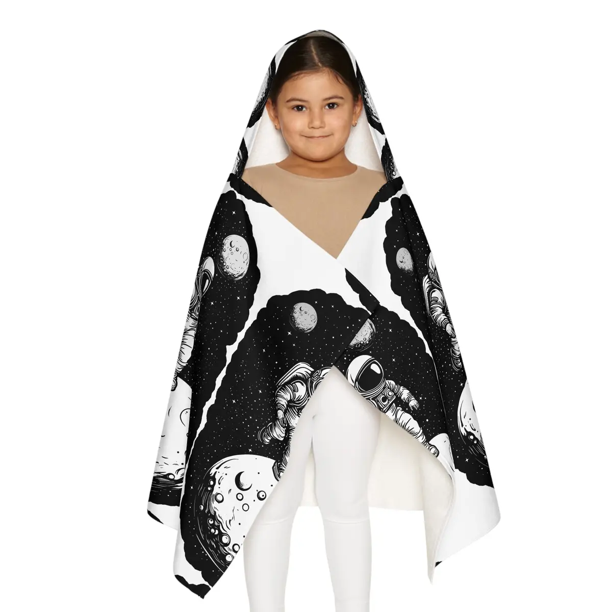 Youth Hooded Towel - Cosmic Adventure 1