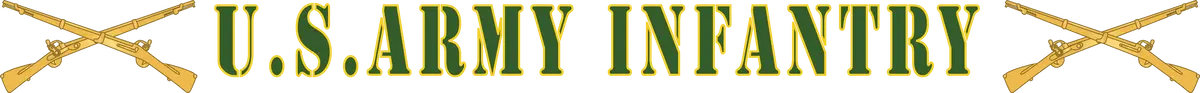 Windshield Decals - Branch Insignia - Infantry - Us Army 1