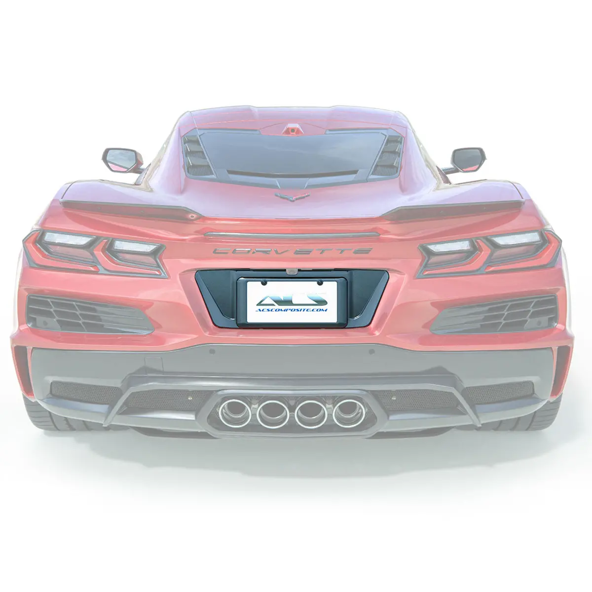 C8 Z06 E-Ray License Plate Filler 1