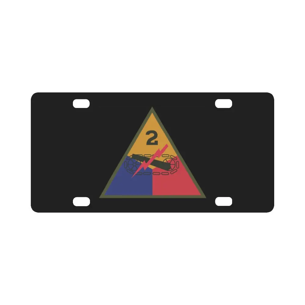 Ssi - 2Nd Armored Division X 300 Classic License Plate 1
