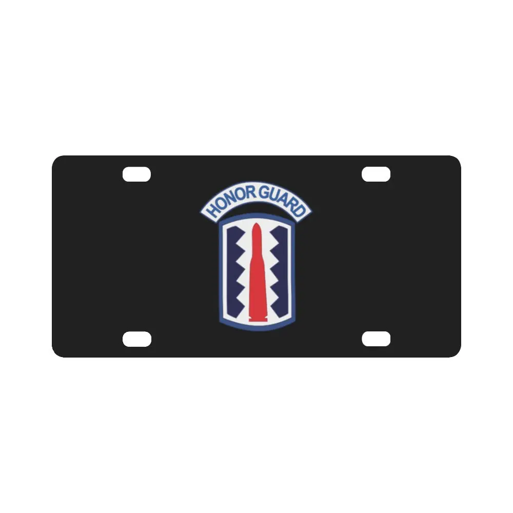 Ssi - 197Th Infantry Brigade - Honor Guard - Sledgehammer Wo Txt X 300 Classic License Plate 1