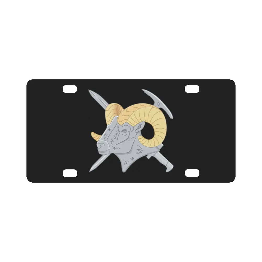 Us Army Mountaineering Badge Classic License Plate 1