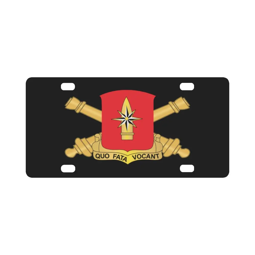 43Rd Field Artillery Battalion - Red W Branch Wo Txt X 300 Classic License Plate 1