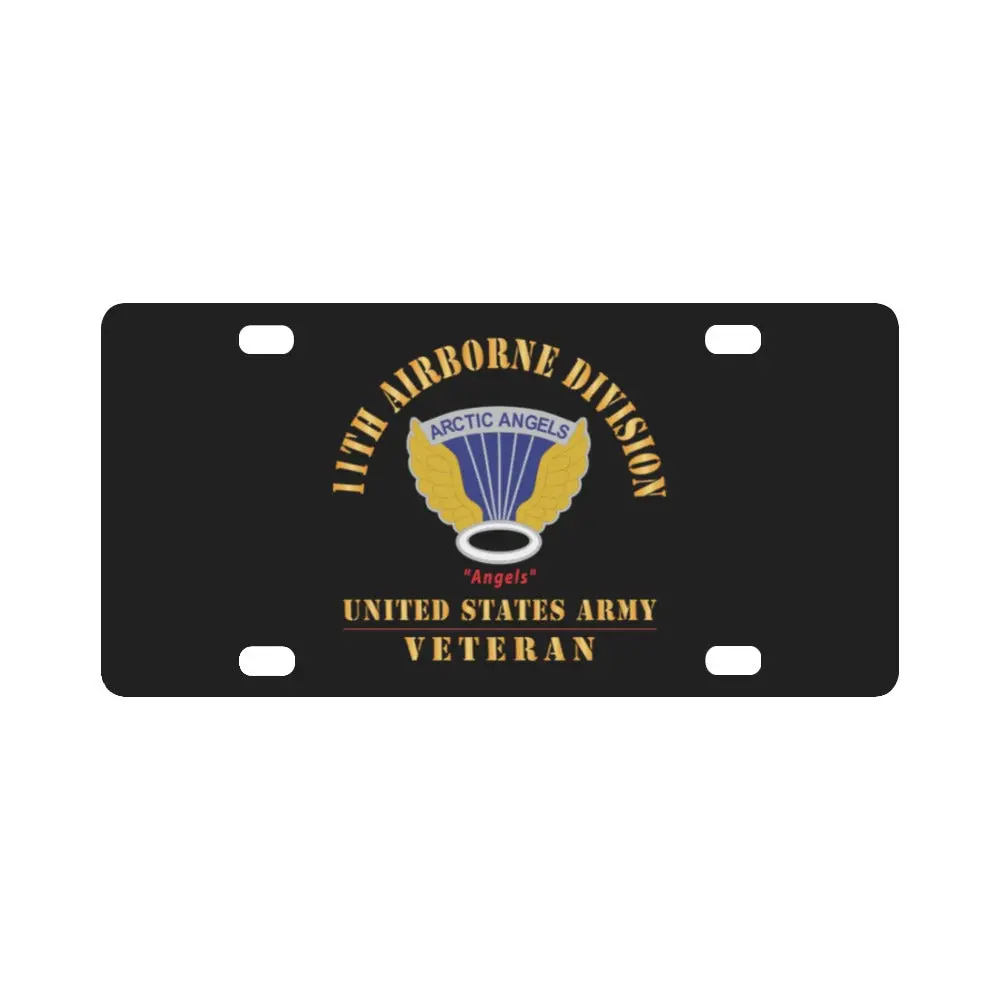 Army - Dui - 11Th Airborne Division - Angels - Us Army Veteran X 300 Classic License Plate 1