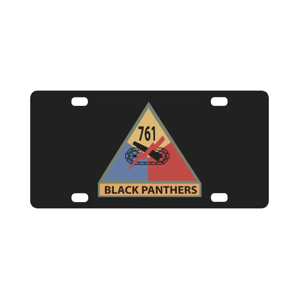 Army - 761St Tank Battalion Ssi W Name Tape X 300 Classic License Plate 1