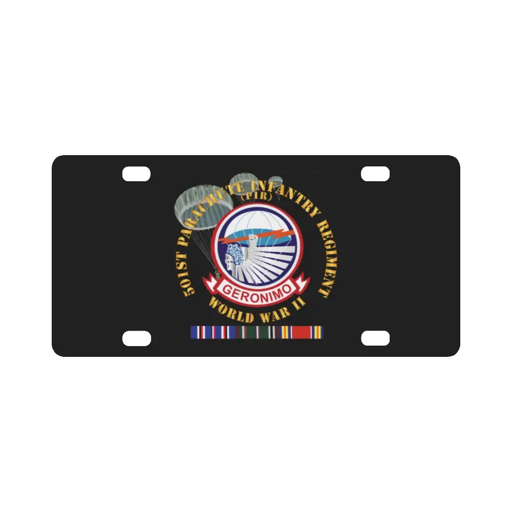 Army - 501St Infantry Regiment - Wwii W Eu Svc Classic License Plate 1