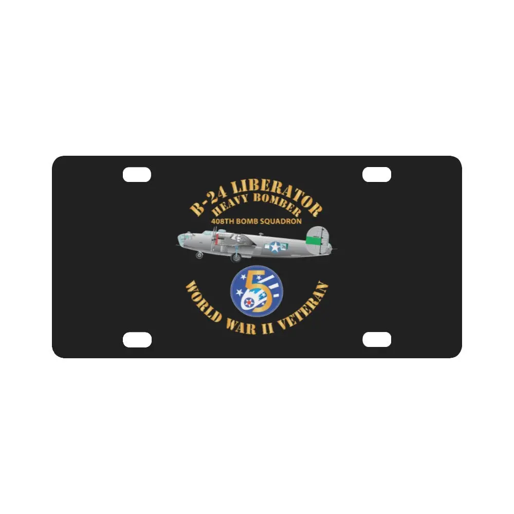 Aac - 22Bg - 408Th Bs - B-24 - 5Th Af X 300 Classic License Plate 1