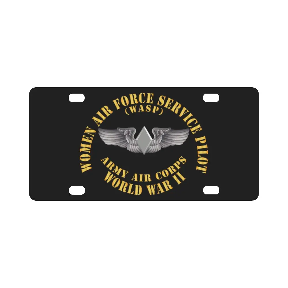 Aac - Wasp Wing (Women Air Force Service Pilot) Classic License Plate 1