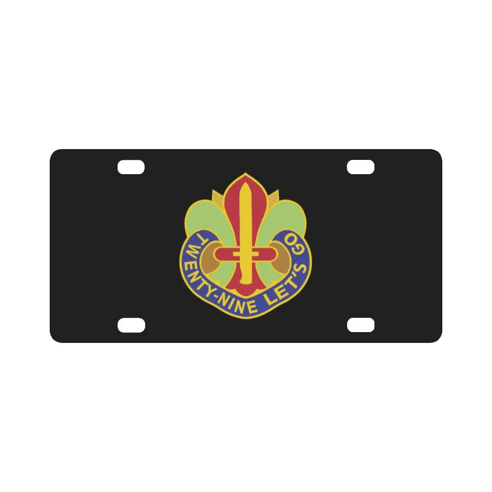 Dui - 29Th Infantry Division X 300 Classic License Plate 1