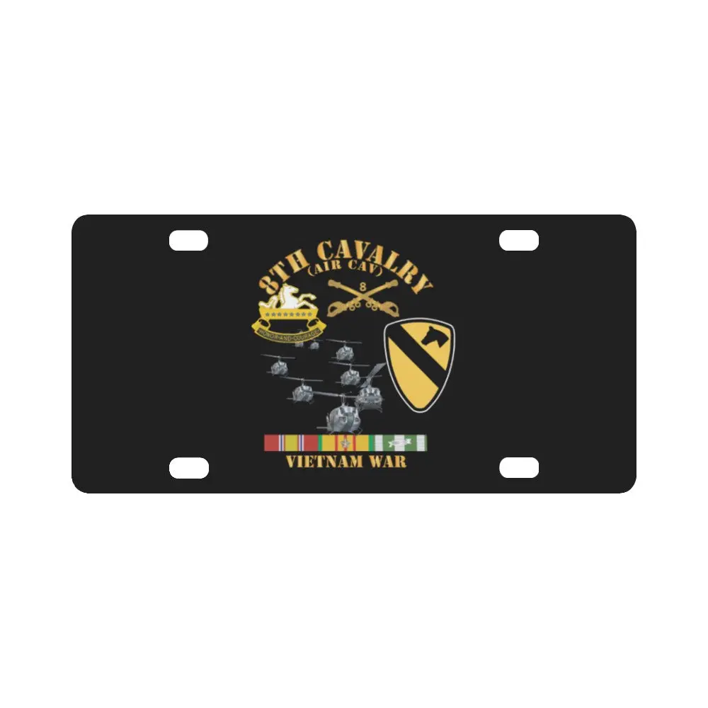 Army - 8Th Cavalry (Air Cav) - 1St Cav Division W Svc Wo Airmobile X 300 Classic License Plate 1