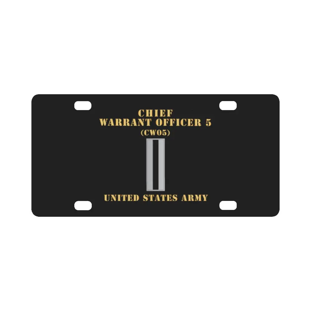 Army - Chief Warrant Officer 5 - Cw05 - Flat - X 300 Classic License Plate 1