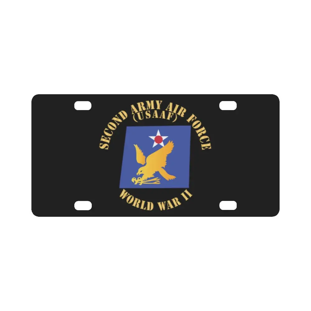 Ssi - Aaf - 2Nd Air Force - Wwii - Usaaf X 300 Classic License Plate 1