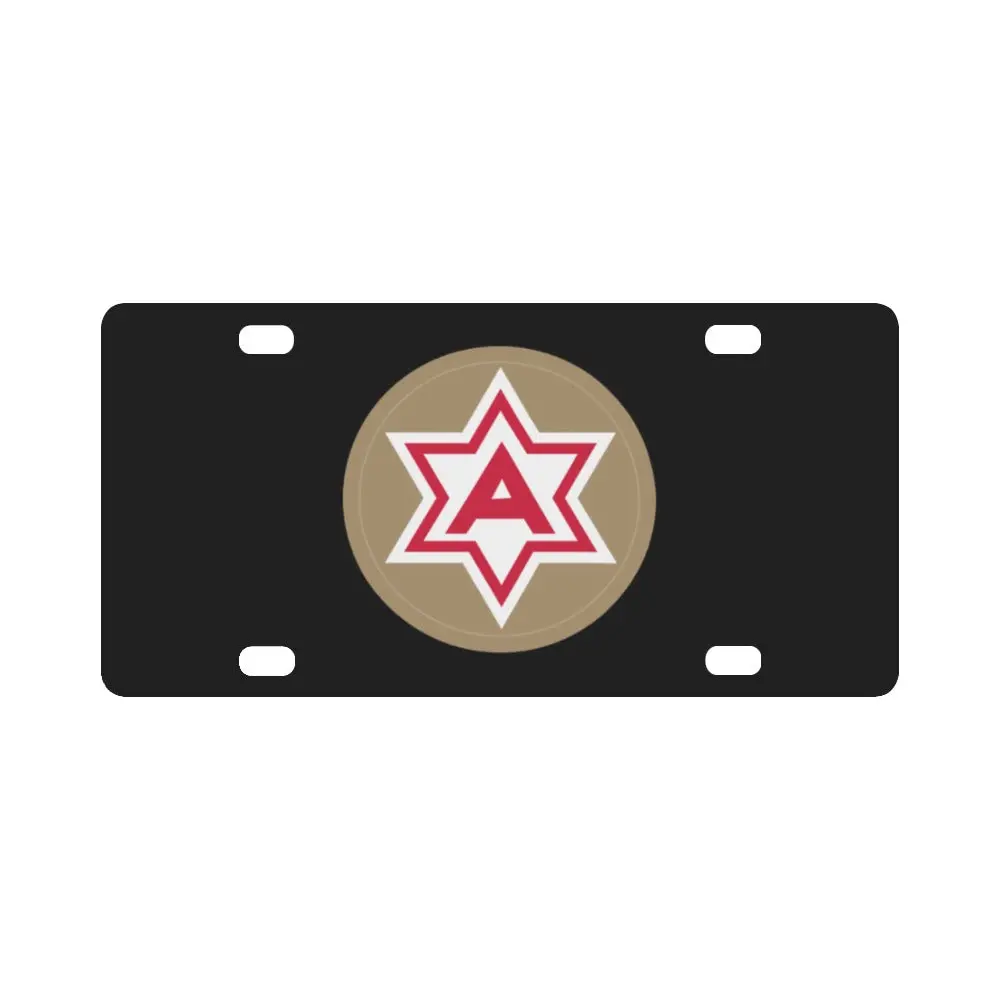 Army - 6Th United States Army - Type 1 - Wo Txt Classic License Plate 1