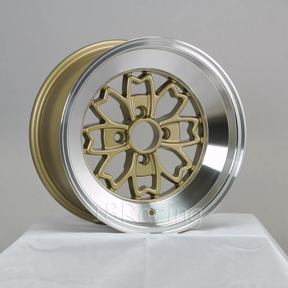 Rota Wheels Aleica 1580 4X114.3 0 73 Gold With Polish Lip 1