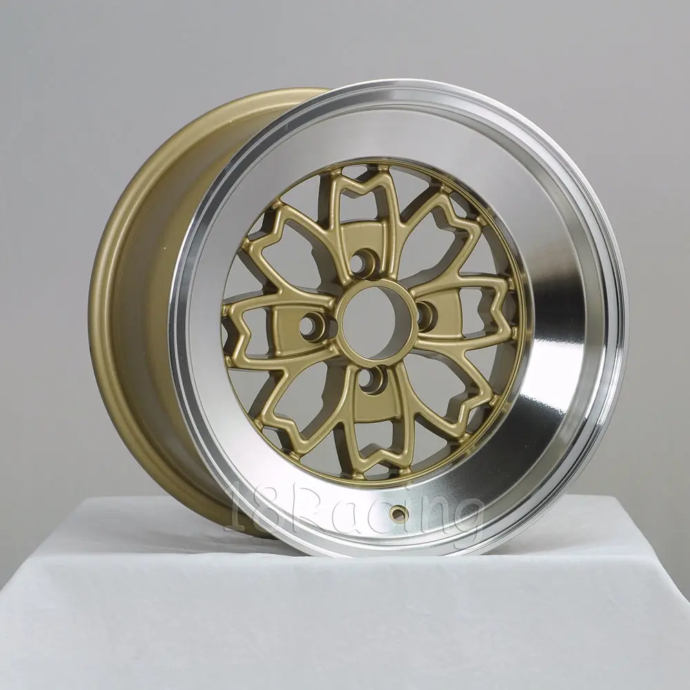 Rota Wheels Aleica 1590 4X100 10 67.1 Gold With Polish Lip 1
