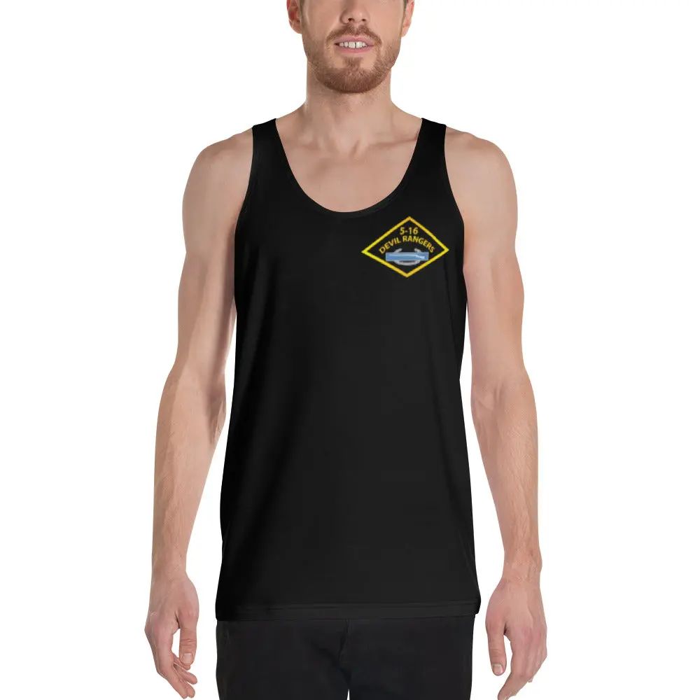 Unisex Tank Top - Army - 5Th Bn,16Th Infantry - Devil Rangers W Cib W Txt - V2 1