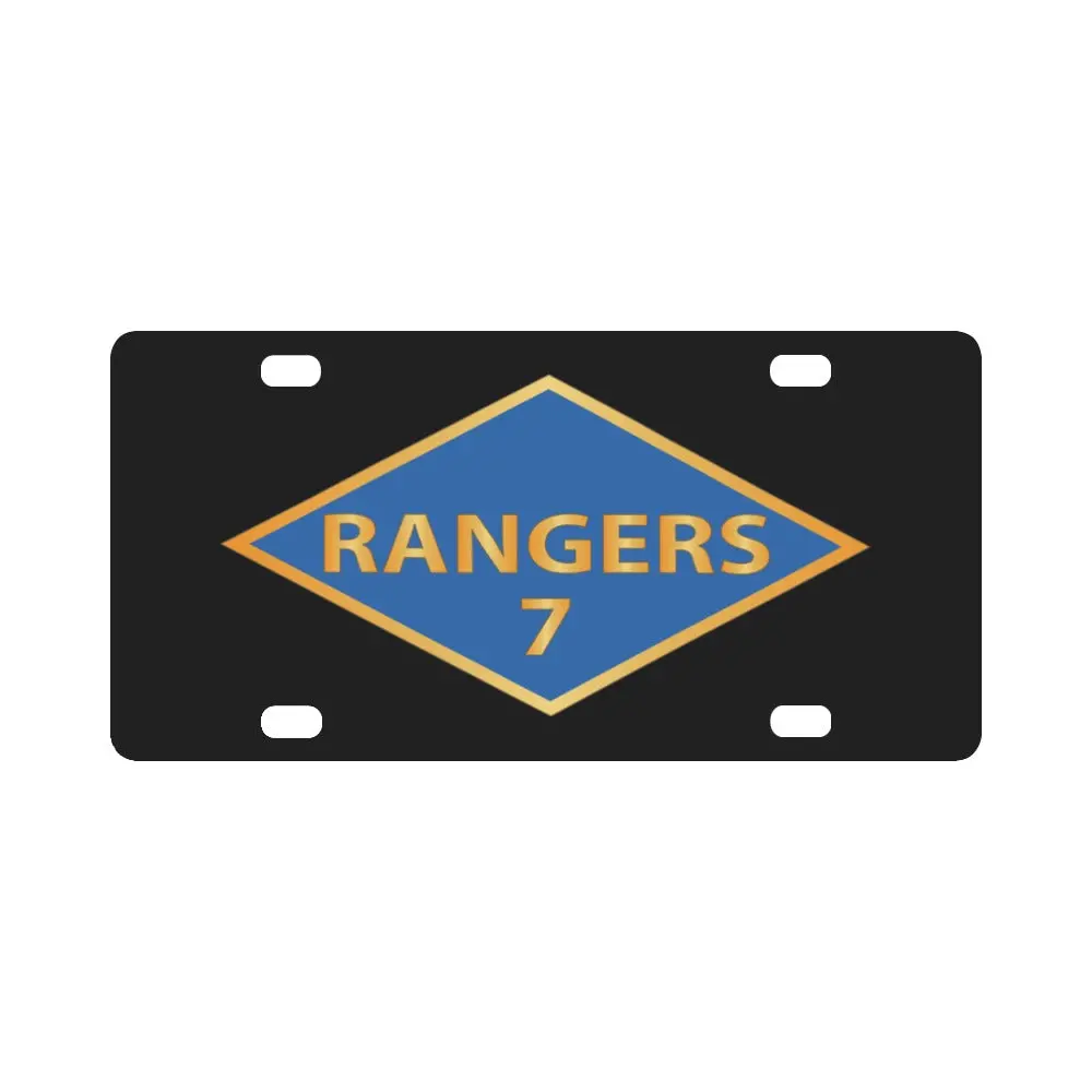 Ssi - 7Th Ranger Battalion - Ranger Diamond - Wwii X 300 Classic License Plate 1