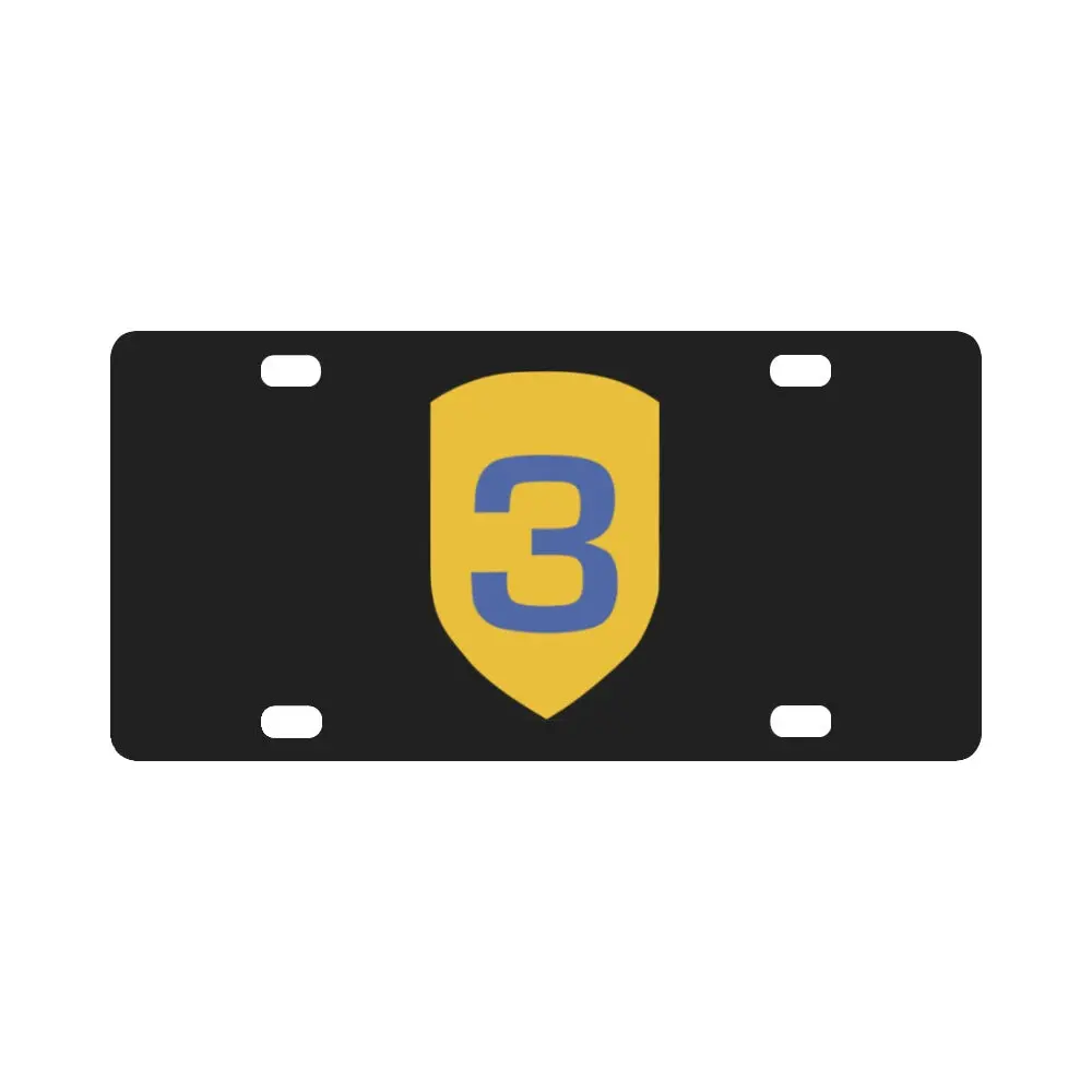 Ssi - 3Rd Cavalry Division X 300 Classic License Plate 1